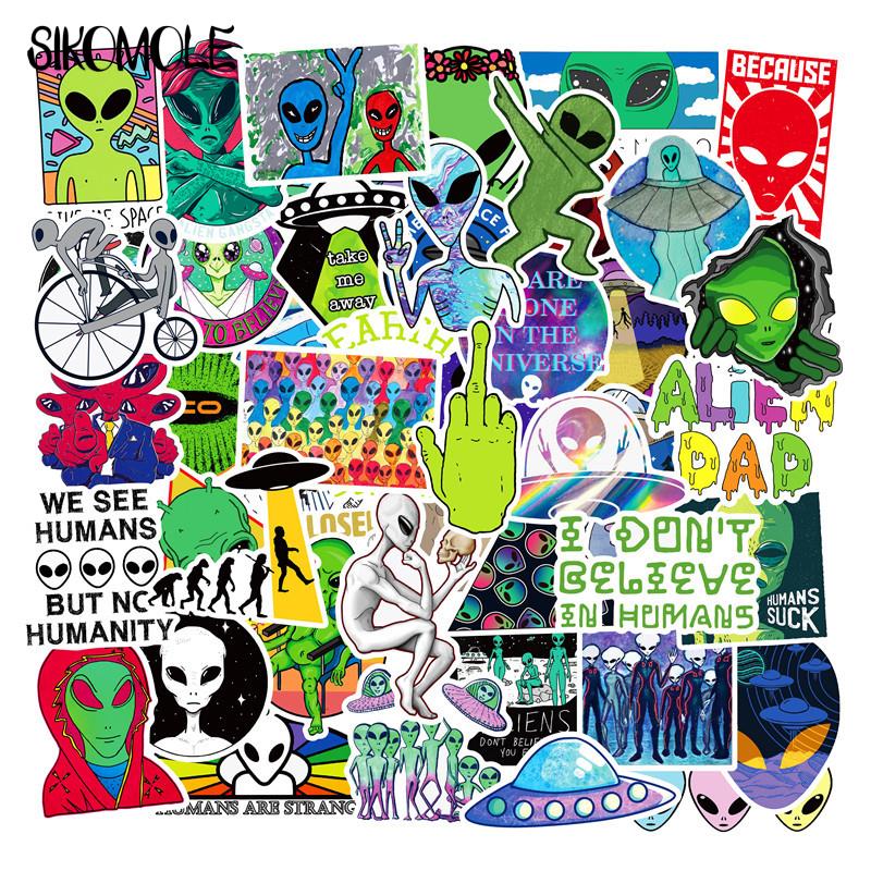Laptop Accessories Kids - 10/30/50Pcs Outer Ruimte Stickers Kinderen Alien