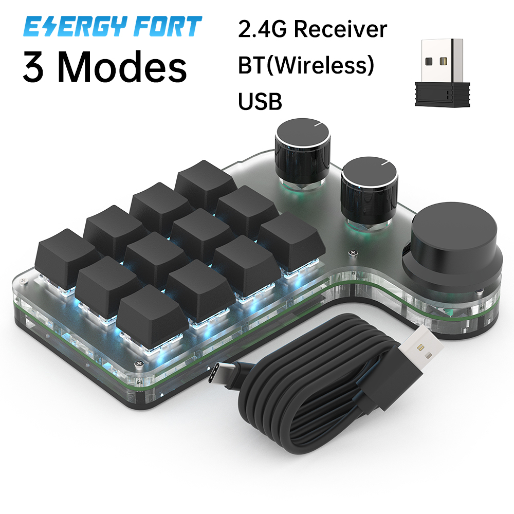Laptop Accessories Rgb - 2.4G Ontvanger Draadloze Custom Macro Toetsenbord