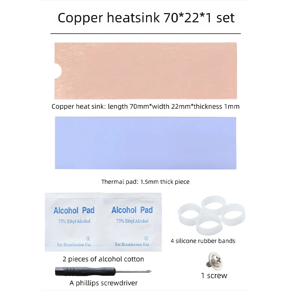 M.2 SSD Heatsink voor NVMe NGF - Laptop Accessories Cooling Pad recensie en prijs