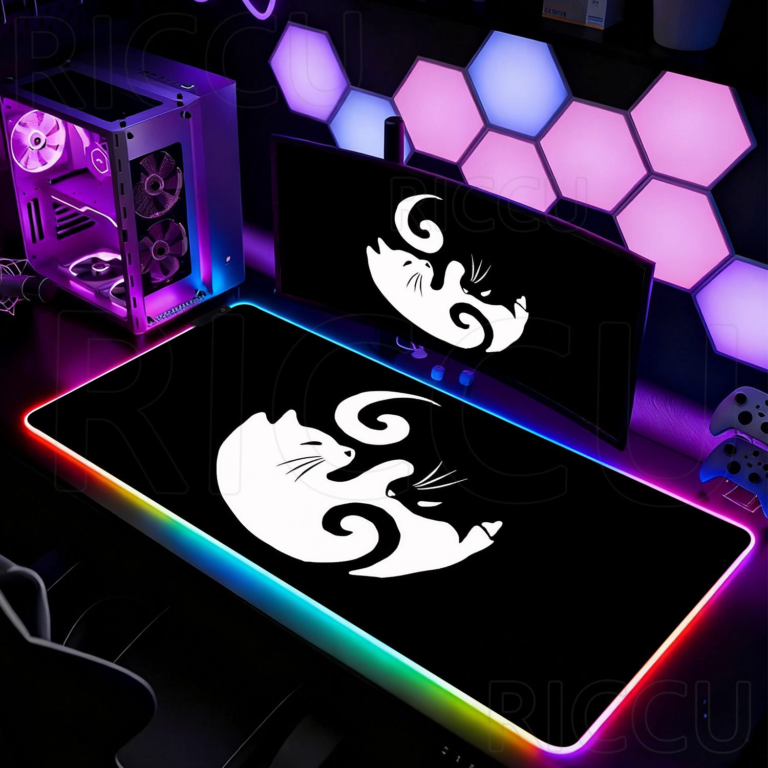 RGB HD Zwart-wit Kat Schattig  - Laptop Accessories Rgb recensie en prijs