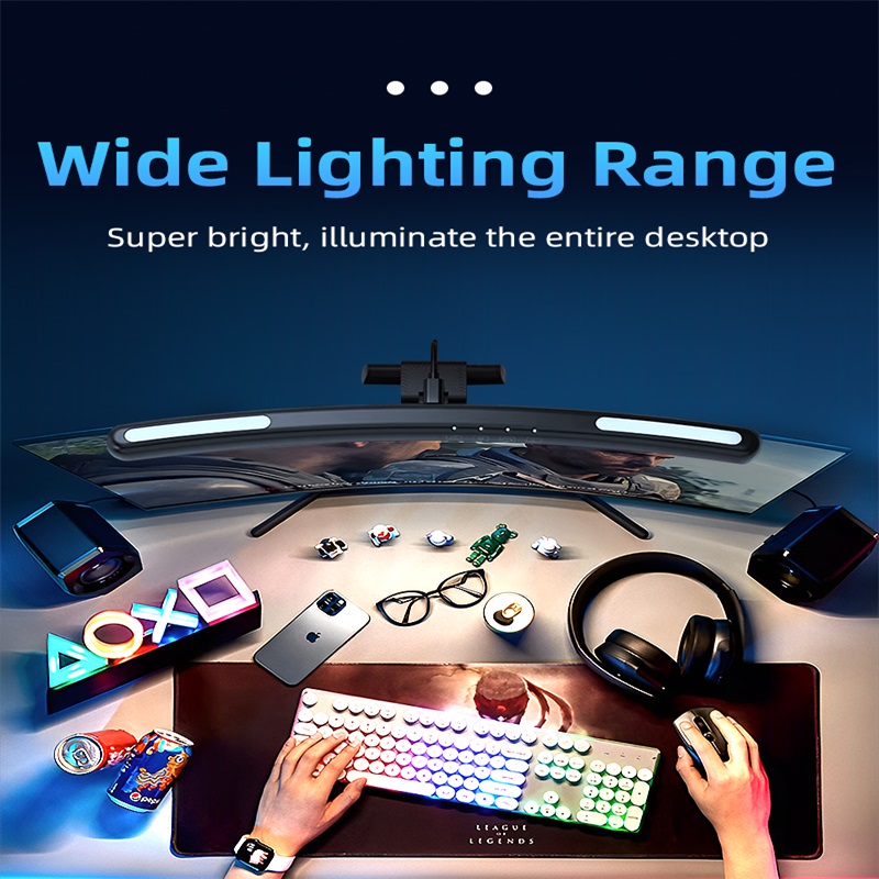 Gebogen LED-monitor Lichtbalk  - Laptop Accessories Rgb recensie en prijs